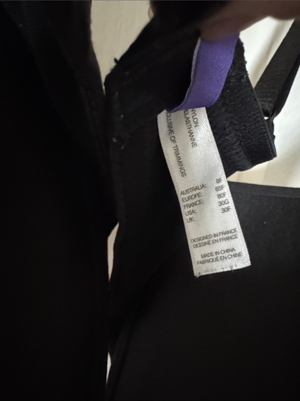 Everyday Smooth Black T-Shirt Bra with Light Padding US 30G/UK 30F - Picture 3 of 7